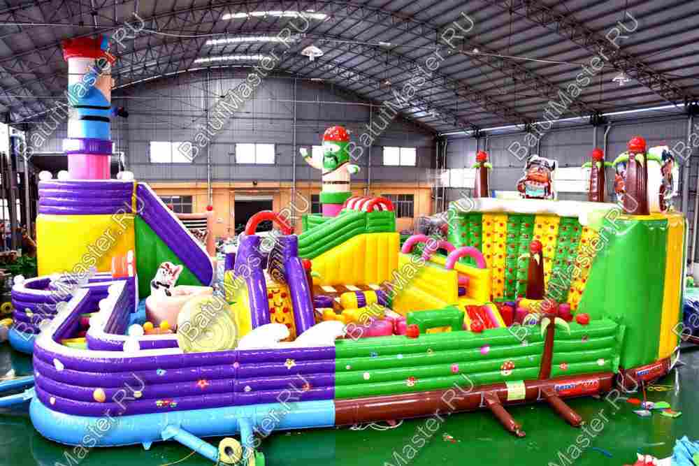 Надувной батут "Детский мегапарк" 18*18*8 м