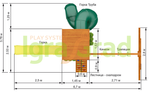 Детская площадка Клубный домик с трубой Luxe