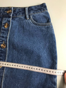 Юбка Zolla джинсовая, маркировка XS, визуально 42 размер