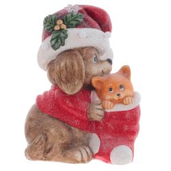 GAEM Фигурка декоративная с подсветкой "Щенок и котёнок"(3хААА, н/п), L30 W21 H40 см