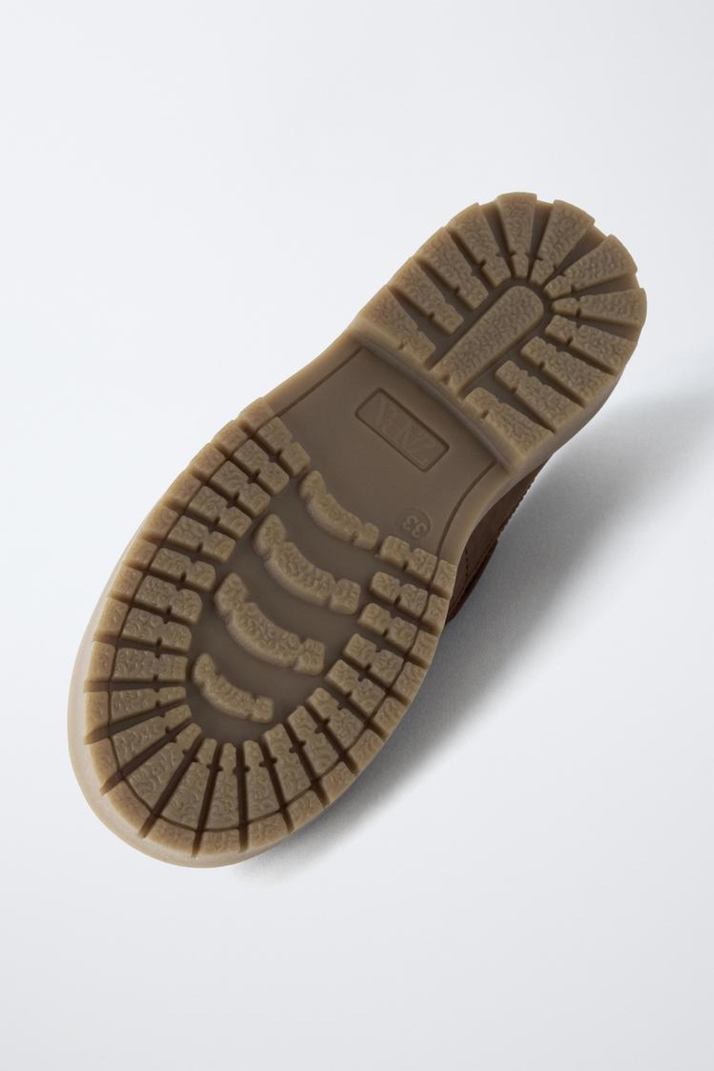 ZARA STORIESZ - КОЖАНЫЕ ТОПСАЙДЕРЫ, КОРИЧНЕВЫЙ