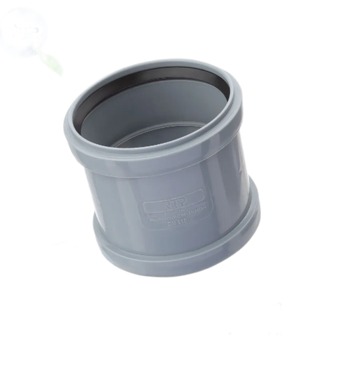 Муфта соединительная (с перегородкой) ВК ПП110, короб, серый,РТП (70/1)