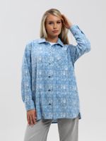 Рубашка Вселенная Виотекс ГОЛУБОЙ