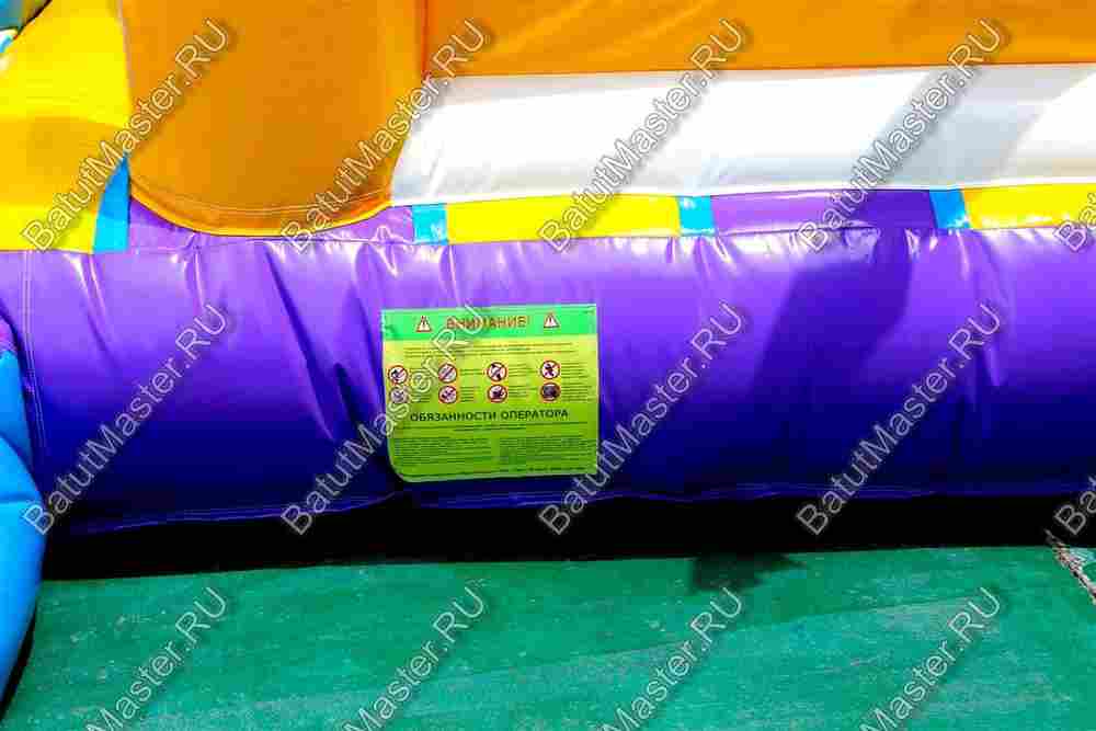 Коммерческий батут «Белый клык» с немеханизированной головой, размер 6*5*2,9 м.