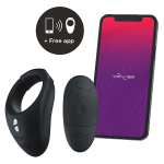 Черное эрекционное виброкольцо 3,5x4,2см для ношения We-Vibe Bond SNNS1007