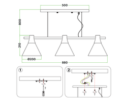 Ambrella Подвесной светильник в стиле лофт Loft TR8196