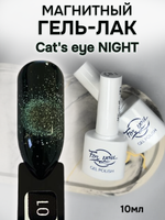 FOR YOU Гель лак для ногтей Cat's eye NIGHT № 01