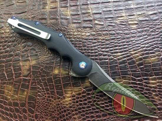 Складной нож Reptilian Рейв-02 c клинком из стали 9Cr18MoV, рукоять G10