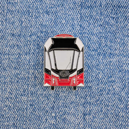 Значок трамвай 71-911ЕМ Львёнок Череповец