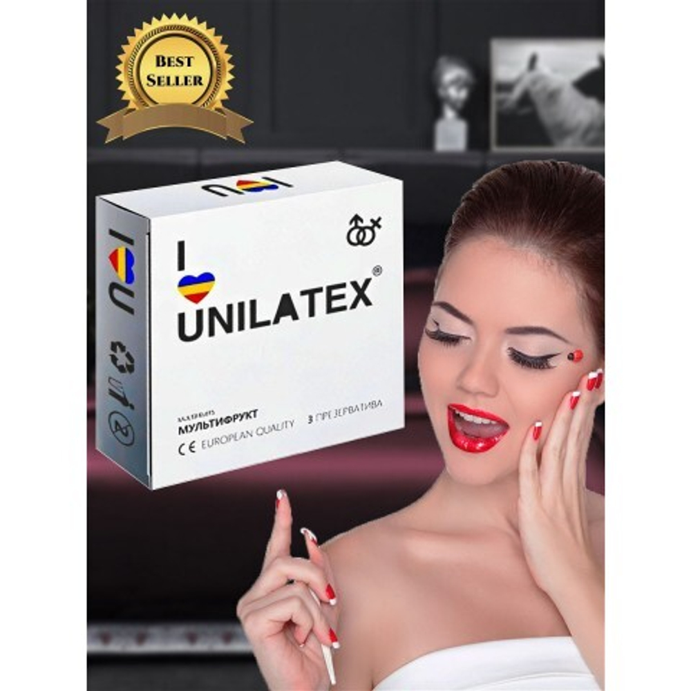 Презервативы Unilatex Multifruits/ароматизированные, 3 шт