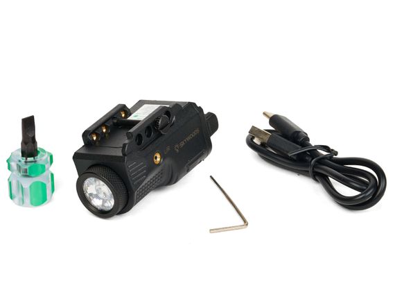 Фонарь подствольный пистолетный Skywoods Manul Laser 460 люмен