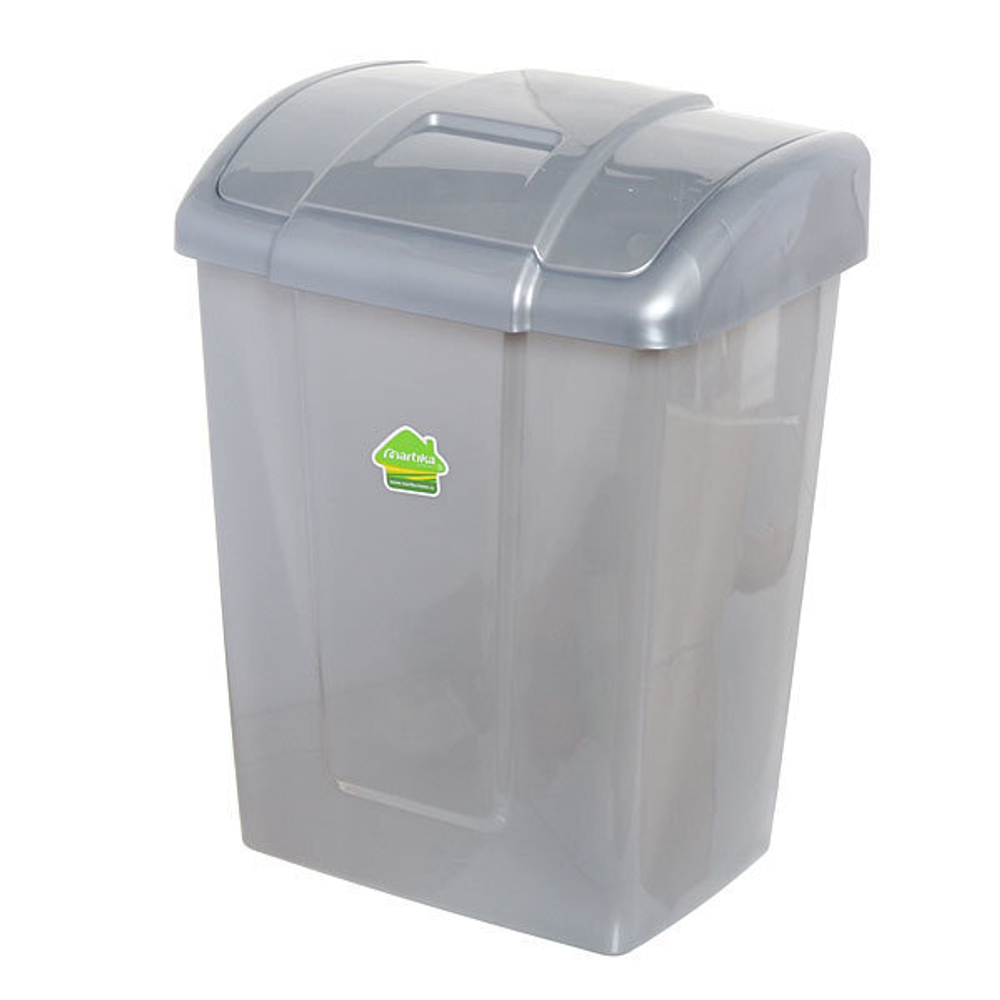 Контейнер для мусора «Форте» 13л микс С341