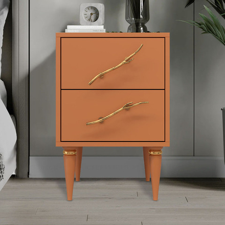 Тумба Арт Колор matte Классик Голд Томленый оранжевый матовый