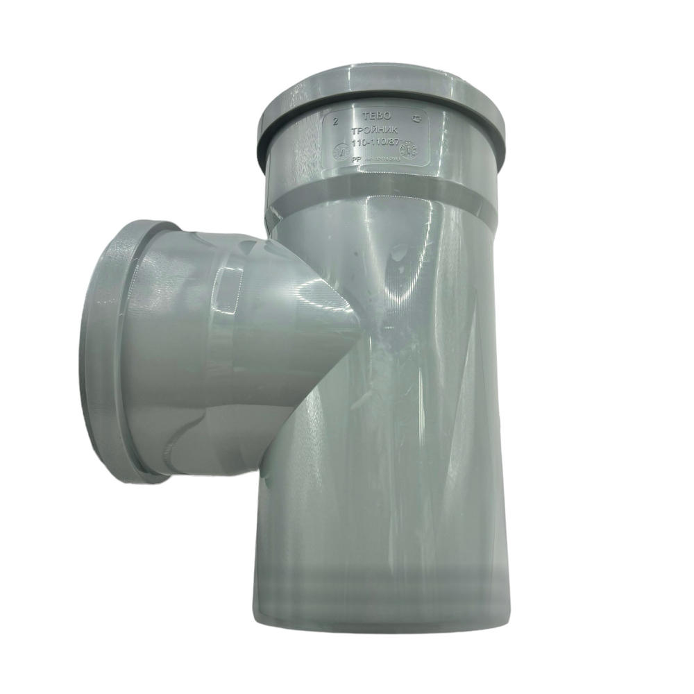 Тройник канализационный TEBO Ø110x87,5°