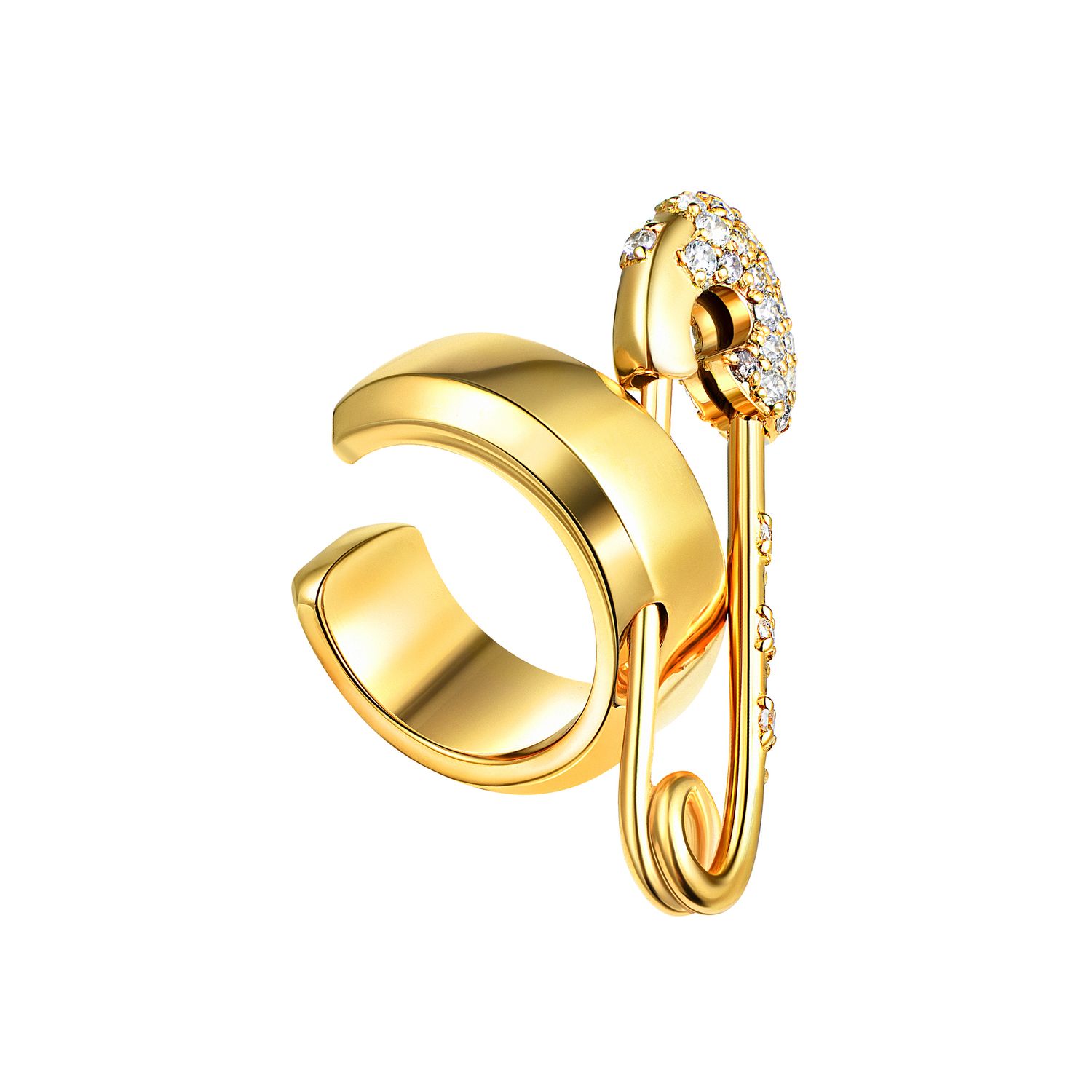 Кафф Crystal Pin Cuff - Gold