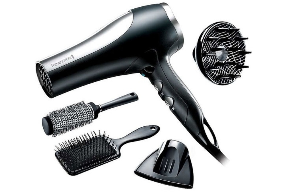 Фен Remington D5017 2100Вт черный/серебристый