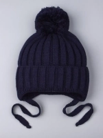 Шапка детская на завязках осенняя