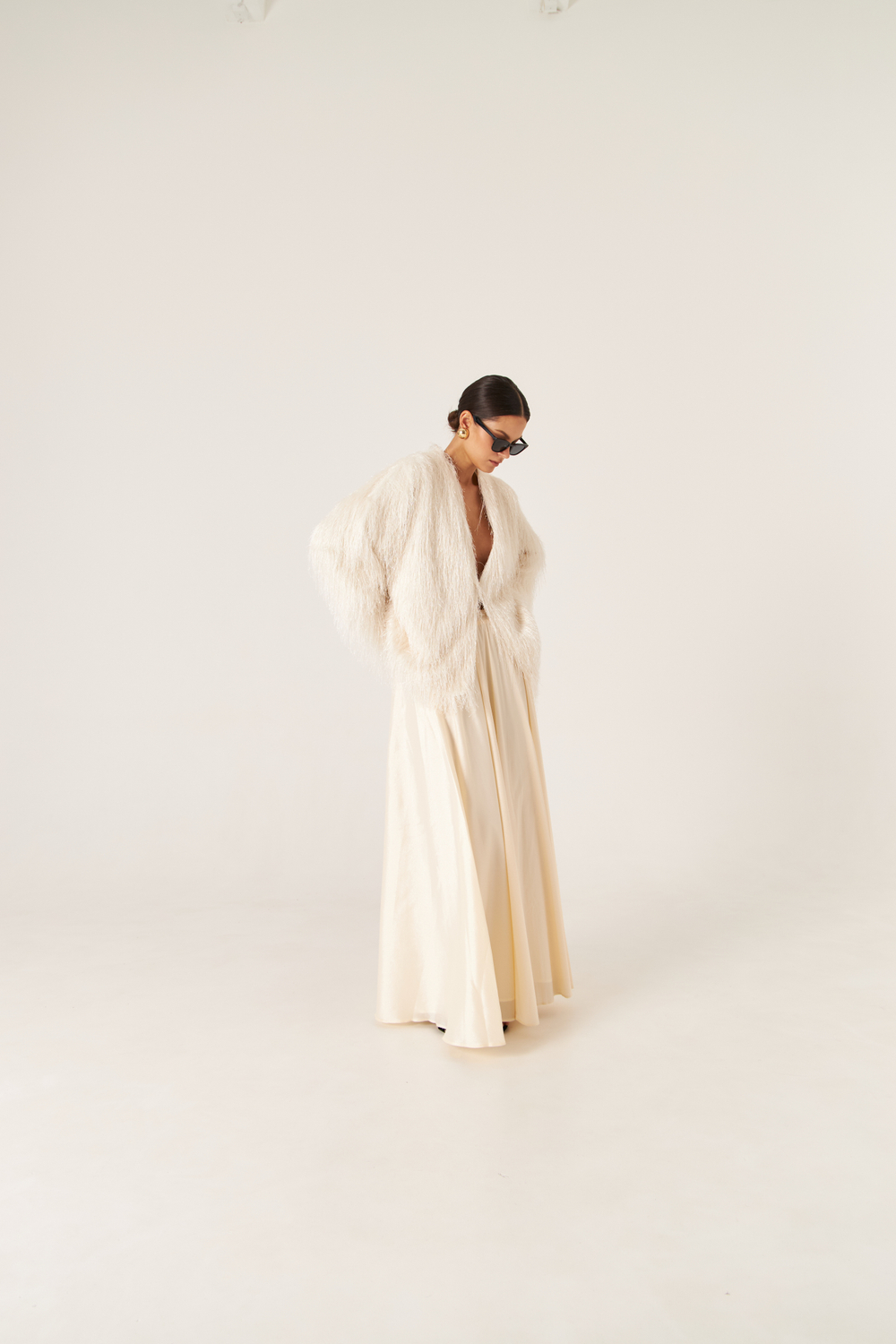 Кардиган из бахромы