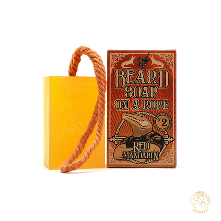 Beard Soap on a Rope nº2 Red Mandarin - мыло для бороды, красный мандарин 150 гр.