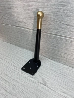 Ножки черные с золотым шариком высота 20 см 4 штуки