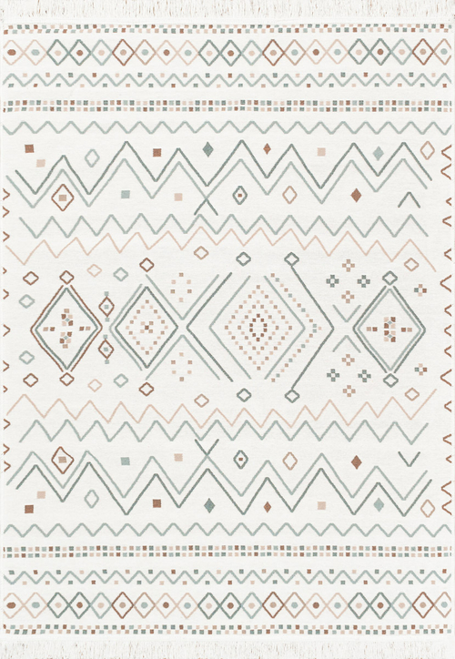 Двусторонний безворсовый ковер Arya AR 05 Beige Blue (120*180 см)