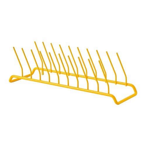 РИННИГ RINNIG Подставка для тарелок, желтая