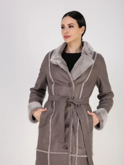 Дубленка зимняя натуральная длинная