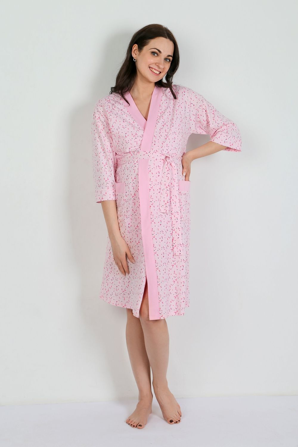 Халат женский Мамочка-6.1 Виотекс РОЗОВЫЙ