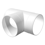 Тройник вентиляционный пластик, d125 мм, кругл, 90 °, Эра, 12,5ТП