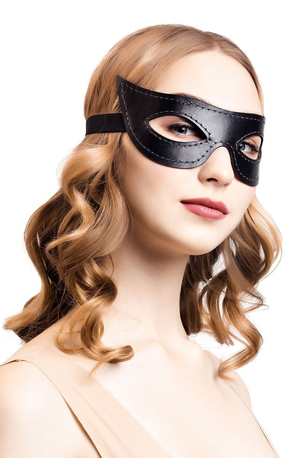 Черная открытая маска на глаза (Цвет: черный)