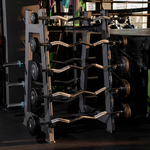 Набор изогнутых обрезиненных штанг (шаг 5 кг, 5 шт) PROFI-FIT 10-30 кг