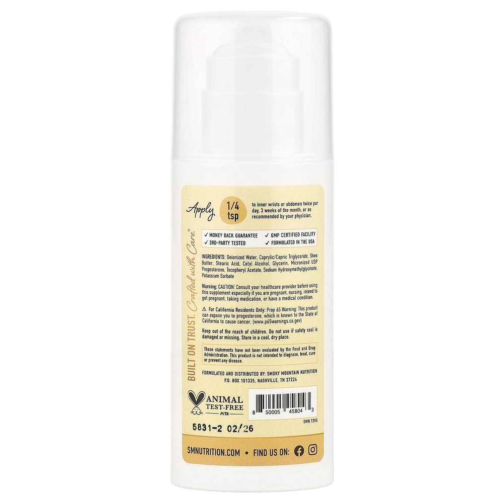 SMNutrition, Progesto-Life®, улучшенная формула, 4 унции