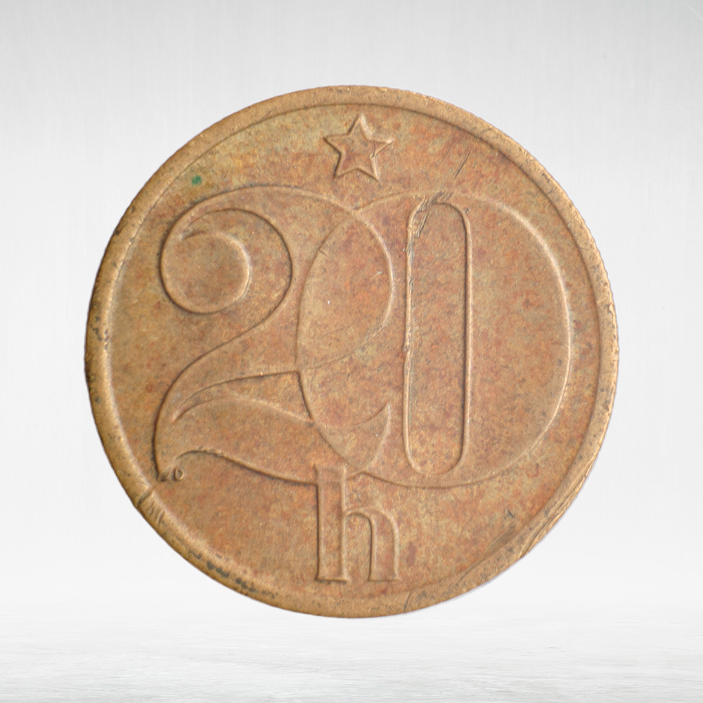 Czechoslovakia, 20 Haléřů, 1980, VF