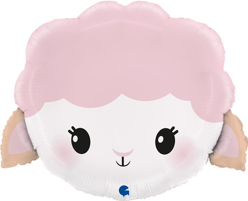 Фигура Милая овечка, розовый 19'' Gr