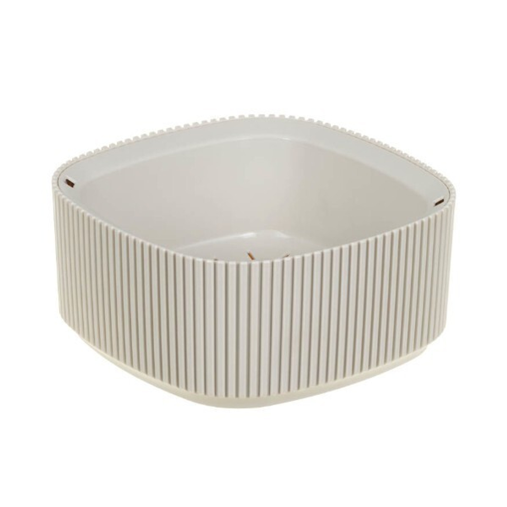 Кашпо СТРИП квадратное 165*165мм 0,9 л со вставкой М3249