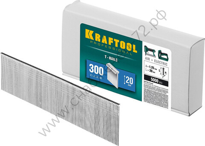 KRAFTOOL тип 18GA (47 / 300 / F) 20 мм, 5000 шт, гвозди для нейлера (31785-20)