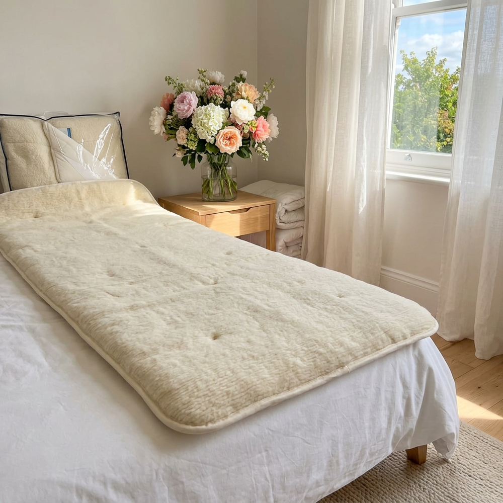Наматрасник ЛЕЖЕБОКА Woolly & Tencel 80х200 зима-лето, арт.26080-3