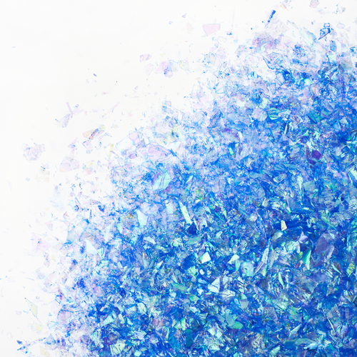 Конфетти дробленые Хамелеон, Светло-голубой, Перламутр, 20 г.