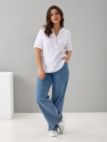 Блузка БЛ-122/молоко-жаткаполоса