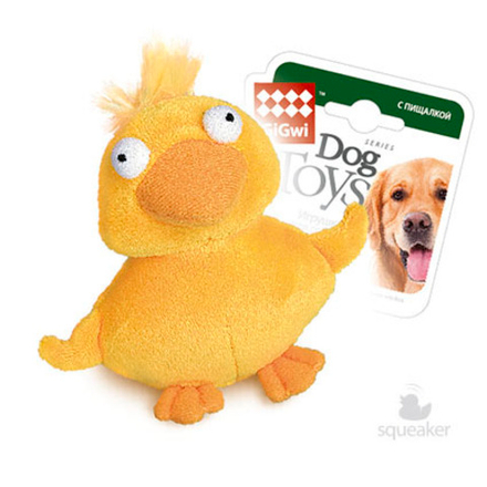 Gigwi PLUSH FRIENDZ игрушка для собак утка с пищалкой 11 см