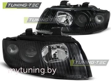Передние фары black для Audi A4 B6