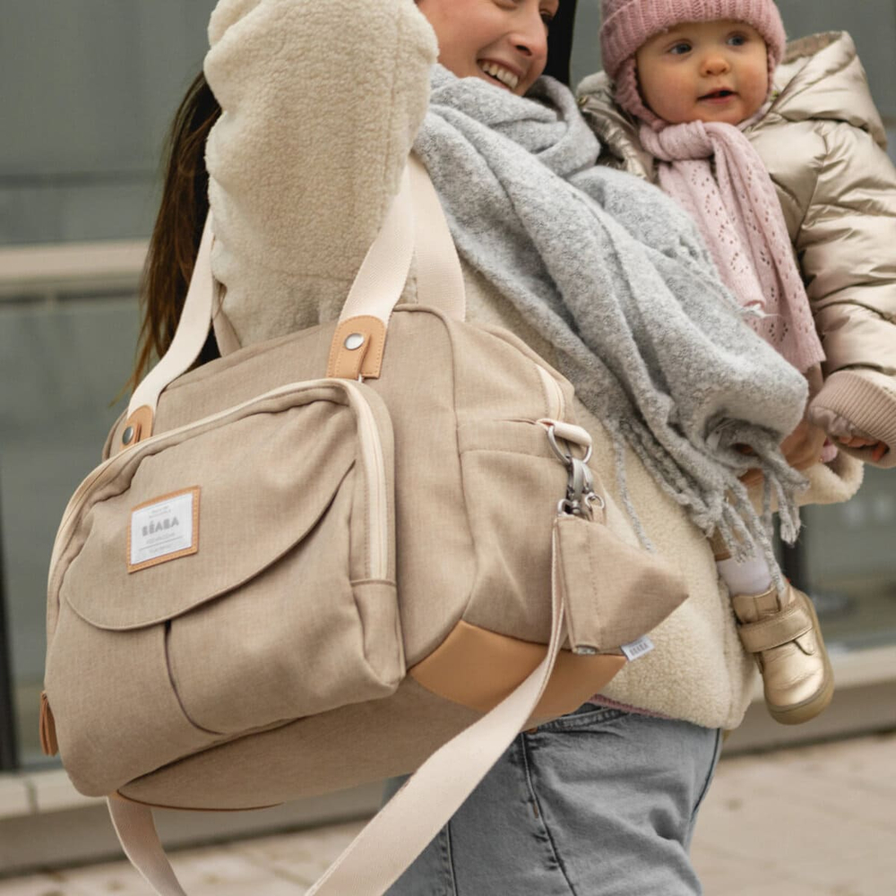 Сумка для мамы BEABA бежевая