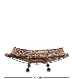 63-014-02 Декоративная корзинка средняя (о.Бали)