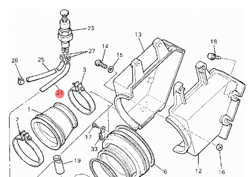Шланг (L360) для снегохода 90445084K0