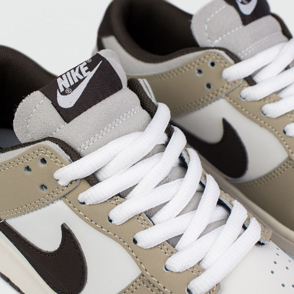 кроссовки Nike Dunk Low Beige / White / Brown