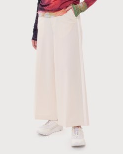 MM6 MAISON MARGIELA БРЮКИ БЕЛЫЕ С ЛАМПАСАМИ