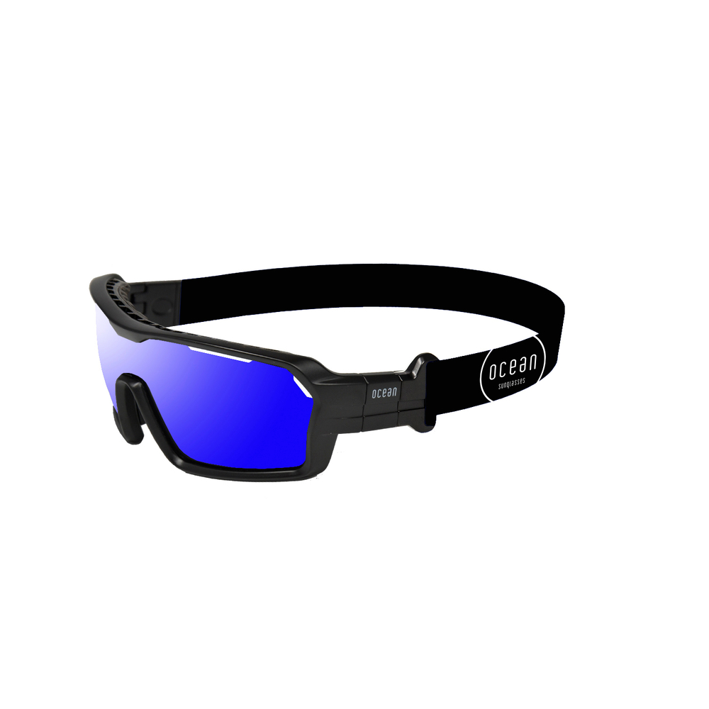 Спортивные очки OCEAN Chameleon Matt Black / Revo Blue Polarized lenses