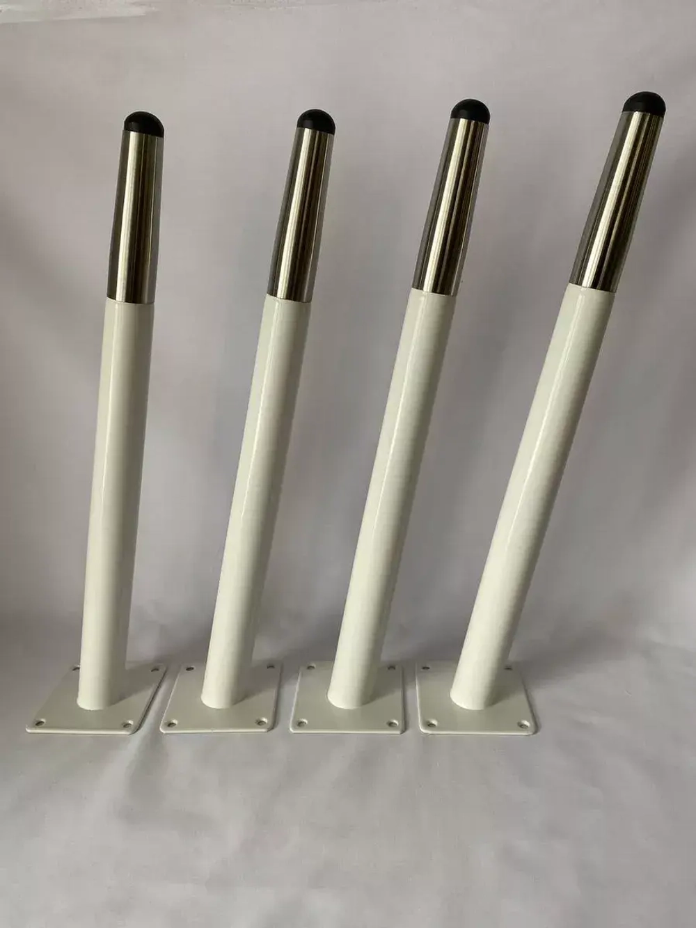 Ножки белые Шпага с серебряным браслетом 400 мм 4 штуки