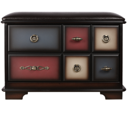 Банкетка Пандора 3 с обувницей Орех Mix