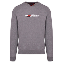 Мужская теннисная кофта Tommy Hilfiger Essential Crew - medium grey heather
